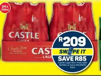 Castle Lager Non Returnable Bottles Or Cans X Ml Each Offer At Pick