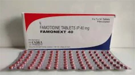 Famonext 40mg Famotidine 40mg At Rs 100 Stripe Famtac In Nagpur Id 2854274352533