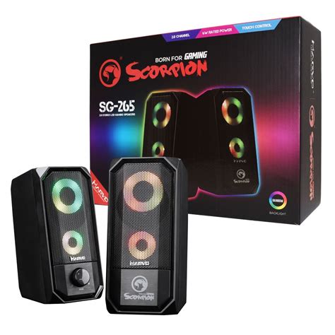 Marvo Scorpion SG 265 RGB Speakers 2 1 RT Computing