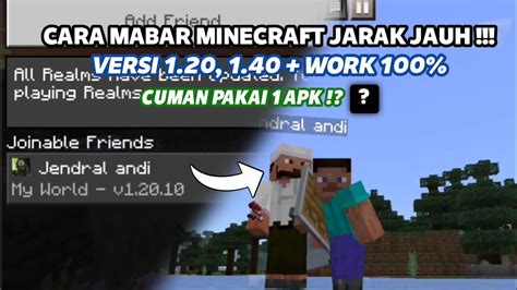 CARA MABAR MULTIPLAYER JARAK JAUH DI MINECRAFT 1 20 TERBARU 2023