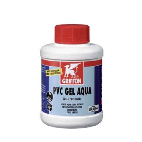 Colle Pvc Pression Evac Eau Potable Gel Griffon Pot 250ml Avec Pinceau