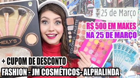 COMPRINHAS NA 25 DE MARÇO GASTEI R 500 00 EM MAQUIAGEM YouTube