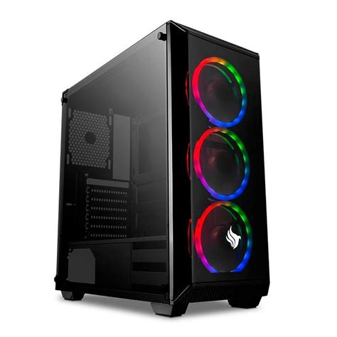 Gabinete Pichau Gaming Rostock LED RGB Lateral Vidro Temperado PGR