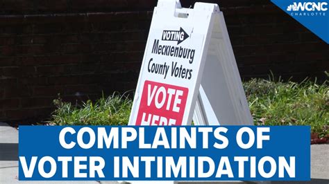 Possible Voter Intimidation In Nc Being Investigated By Ncsbe