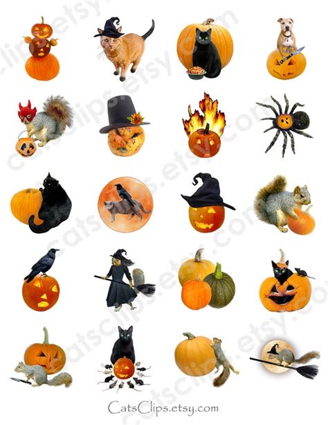 Printable Halloween Stickers | Etsy