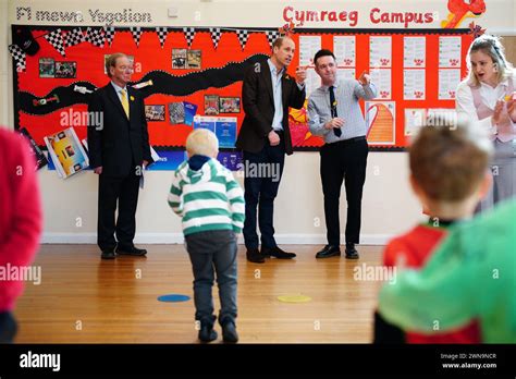 The Prince Of Wales With Richard Hatwood The Headteacher During A