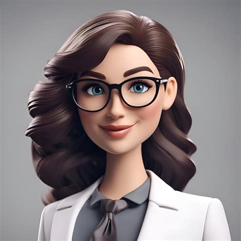 Free Photo Portrait Of Beautiful Young Business Woman In Glasses And