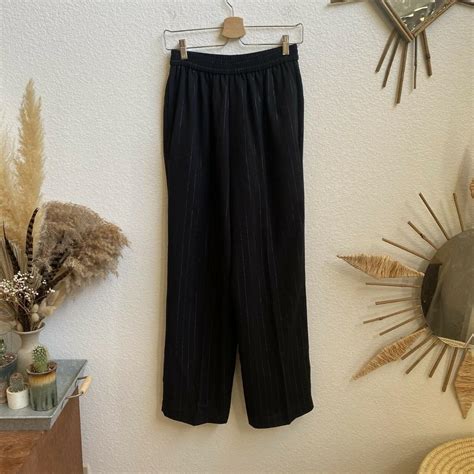 Leslie Fay Sportswear Vintage Wide Leg Black Depop