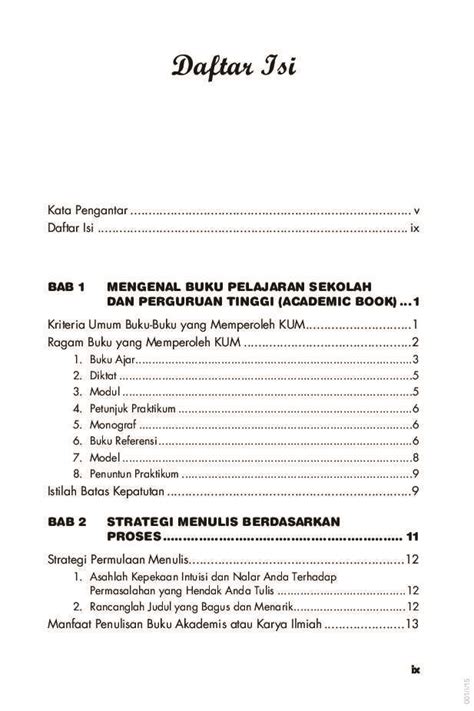 Contoh Daftar Isi Buku Koleksi Gambar