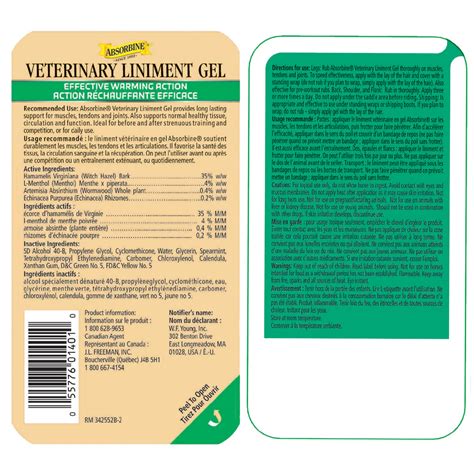 Absorbine® Veterinary Liniment Gel Absorbine Canada