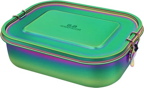 G A Homefavor Rainbow Color Lunch Box Ml Stainless Steel Bento Box