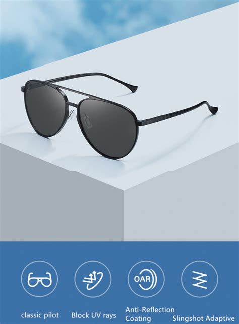 Xiaomi Mijia Luke Uv400 Polarized Aviator Sunglasses Tac