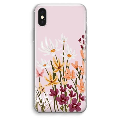 Painted Wildflowers Iphone Xs Max Transparant Hoesje In 2022 Iphone