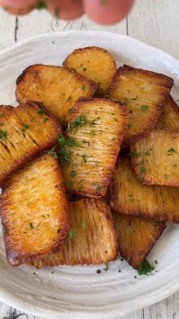 Accordion Potatoes Recipe Crispy Pull Apart Snack By Thrivingonplants