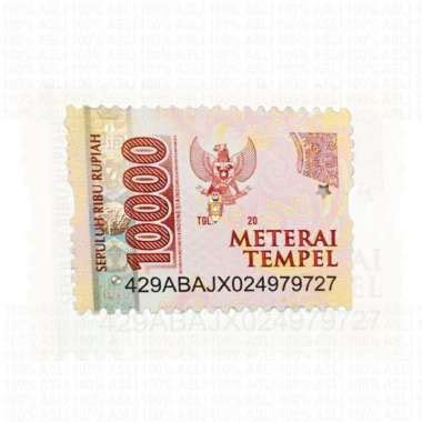 Jual Materai Tempel 10 Ribu Original Murah Harga Diskon November 2022