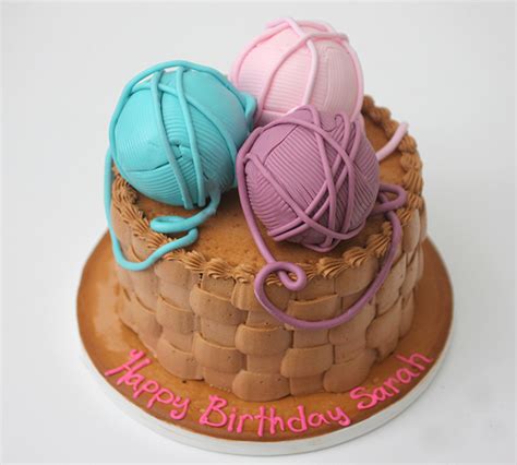 Yarn Ball Birthday Cake Repeat Crafter Me