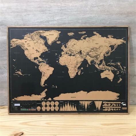 Mapa Mundi De Raspar Grande X Scratch Deluxe Raspadinha Shopee Brasil