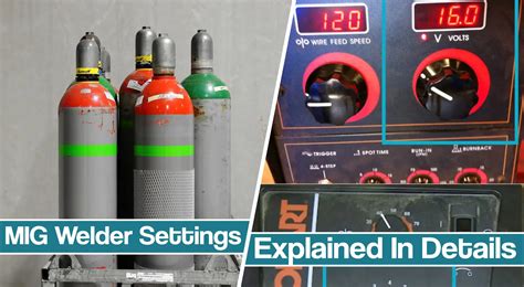 MIG welder settings explained - Amperage & Wire Speed