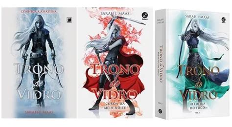 Kit Trono De Vidro Volumes 1 2 3 3 Livros Sarah J Maas