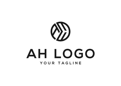 Premium Vector | Ah logo design vector template