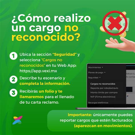 Cómo puedo reportar un cargo no reconocido Centro de ayuda Vexi