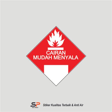 Jual Stiker Limbah B3 Kemasan B3 Cairan Mudah Menyala Kota Bekasi Sign Project Tokopedia