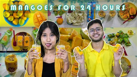 We Only Ate Mangoes For 24 Hours🥭 Food Challenge Summer Recipes