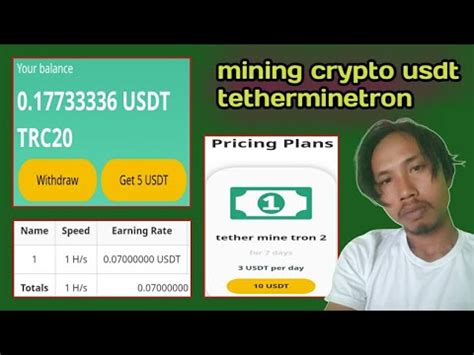 Aplikasi Mining Crypto Usdt Tetherminetron Penghasil Crypto Terbaru