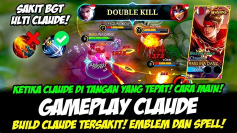 CARA MAIN CLAUDE TERBARU AUTO MVP BUILD CLAUDE TERSAKIT 2023 TUTORIAL