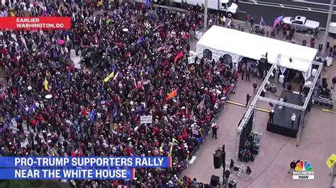 Pro Trump Supporters Rally Near White House Ahead Of Electoral College Vote Nbc News Now