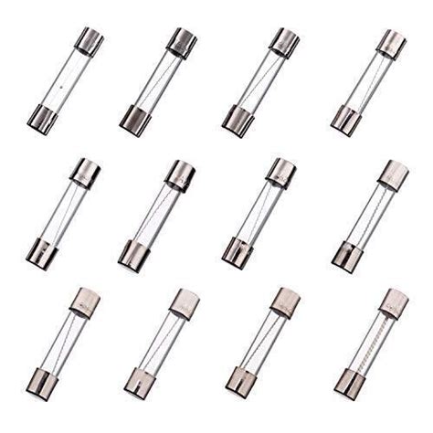 Bojack Values Pcs Slow Blow Glass Fuses Assortment Kit X Mm