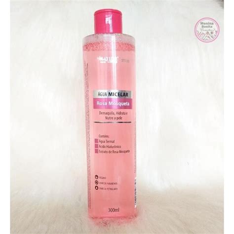 AGUA MICELAR MAX LOVE ROSA MOSQUETA 300 ML Shopee Brasil