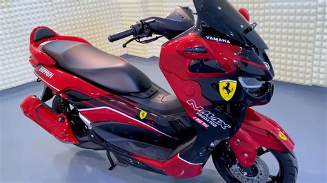 A Custom Yamaha NMax 155 Wears Scuderia Ferrari Styling