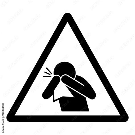 Cover Your Cough And Sneeze Symbol Vector Illustration Isolated On