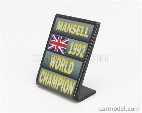 Cartrix Lema Scale Accessories F World Champion Plate Pit