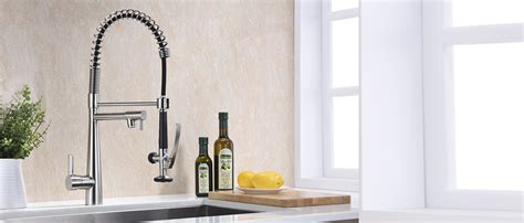 GICASA Kitchen Faucet Commercial Spring Pull Down Kitchen Faucet