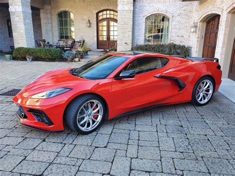 Red C8 Corvette On Forgeline Flow Formed F01 Wheels From CW4L Custom