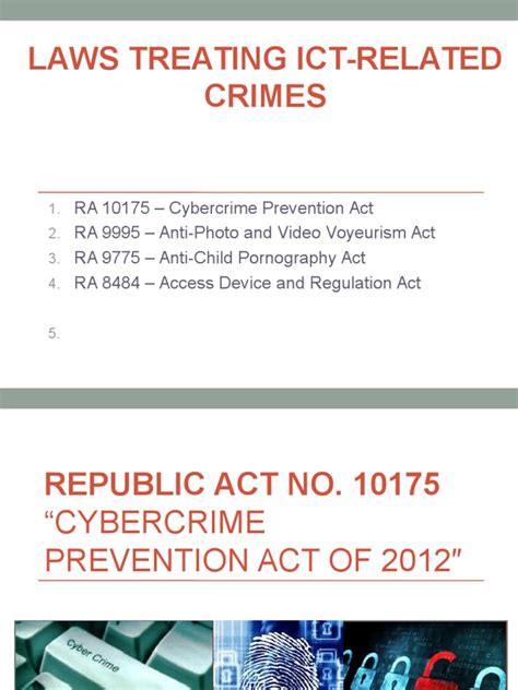 Presentation Ra 10175 Pdf Search And Seizure Cybercrime