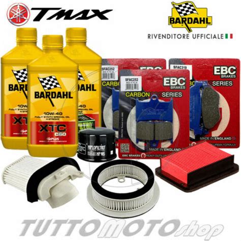 Tagliando YAMAHA TMAX 530 2012 2016 Kit Olio Bardahl Filtri Pastiglie