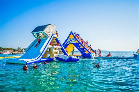 Aquasplash Inflatable Water Park Hornibrook Esplanade Clontarf Qld