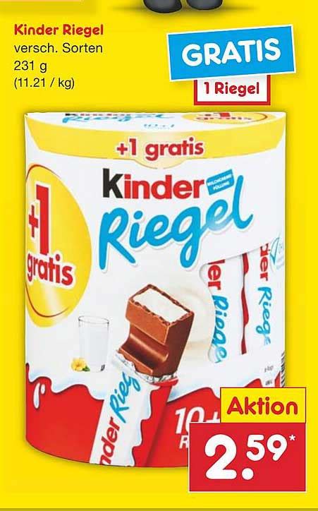 Kinder Riegel Angebot Bei Netto Marken Discount 1Prospekte De