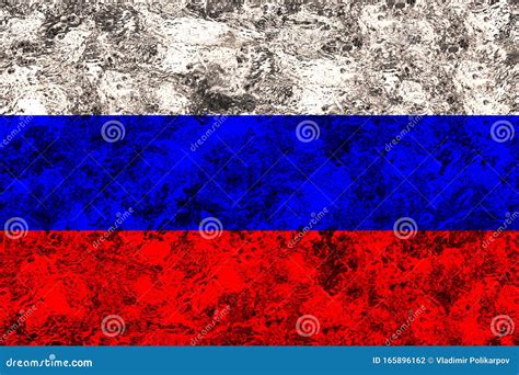 Bandeira Da Rússia Textura Modelo De Projeto Ilustração Stock