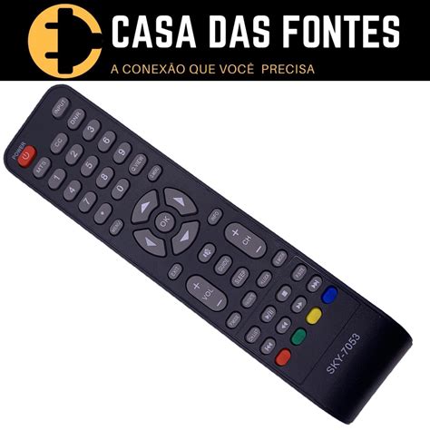 Controle Remoto Tv H Buster Lcd 7053 Shopee Brasil