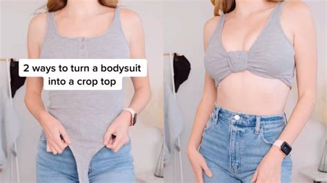 How To Make A Bodysuit Into A Crop Top Solowomen