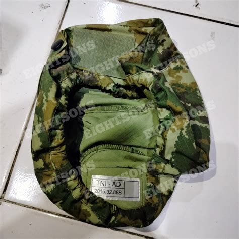 Jual COVER SARUNG SAMARAN HELM Original KOSTRAD JATAH PEMBAGIAN TNI