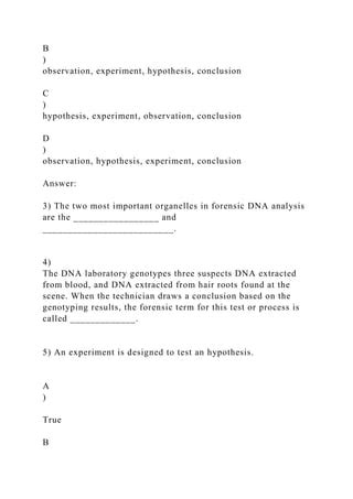 BIOL 320 Final ExamThe Written Take Home Final Examination Rep Docx