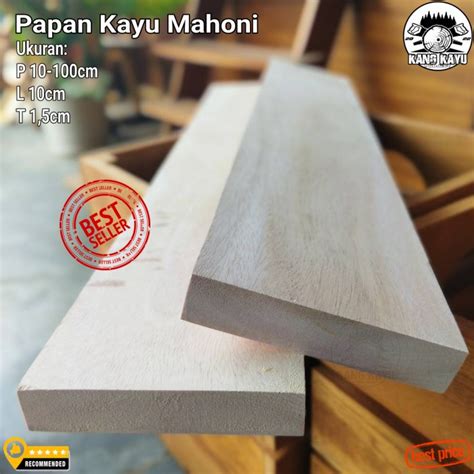 Jual Papan Kayu Mahoni Serut Halus X X Cm Bahan Kerajinan