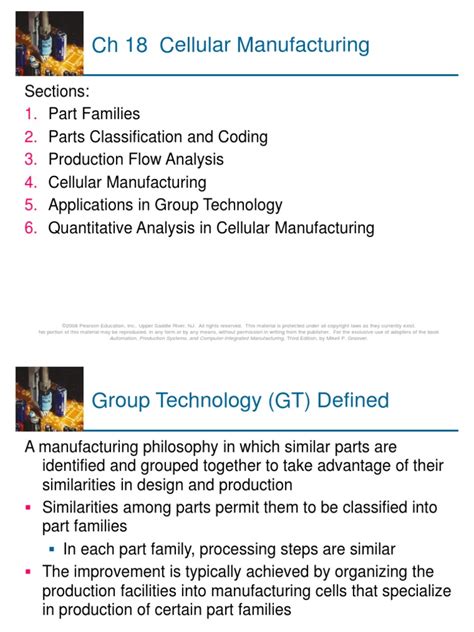 Cellular Manufacturing - CH 18 | PDF | Copyright | All Rights Reserved