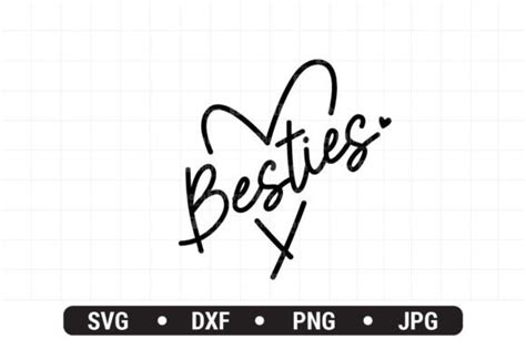 Besties Wavy Text Svg Sublimation Png Graphic By Dsigns Creative Fabrica