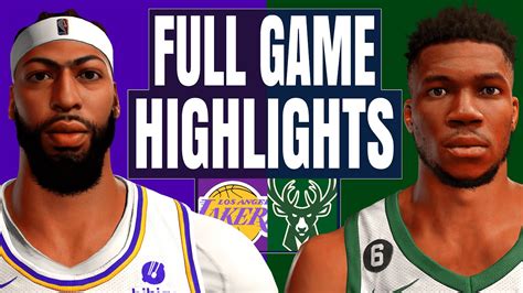 Nba 2k23 Pc Gameplay L Camera Mod L Full Game Highlights L Lakers Vs Bucks Youtube